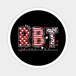 RBT Registered Behavior Technician Valentines ABA Therapist Magnet